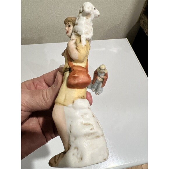 Vintage R.O.C Porcelain Nativity REPLACEMENT 3 Wisemen and Shepherd Christmas - Picture 4 of 16